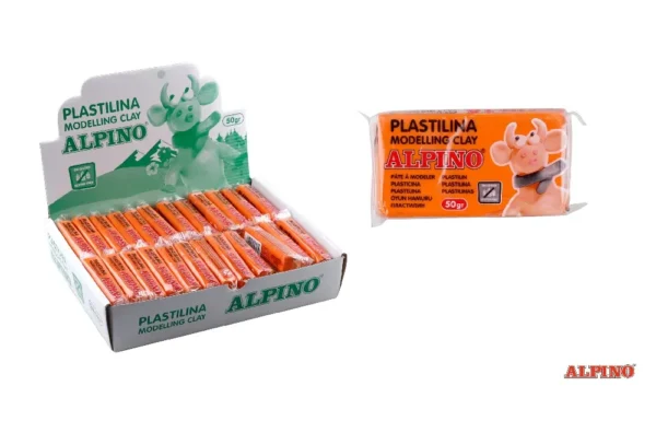 PLASTILINE 50 grs ORANGE ALPINE.