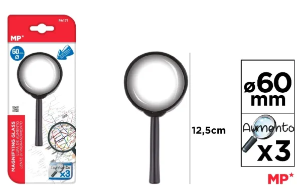 PLASTIC MAGNIFYING GLASS.