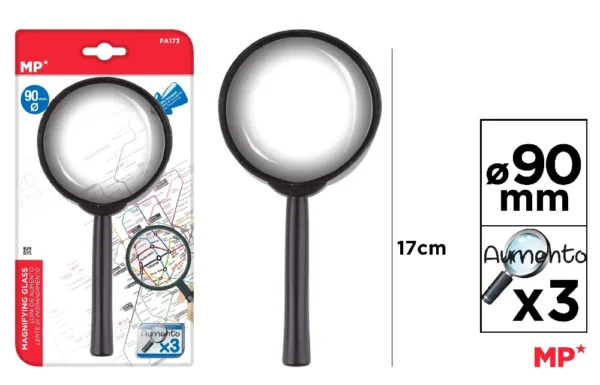 PLASTIC MAGNIFYING GLASS.