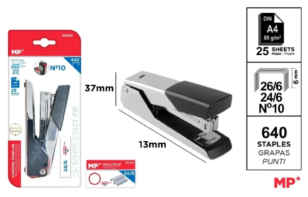 DESKTOP STAPLER 25 SHEETS.