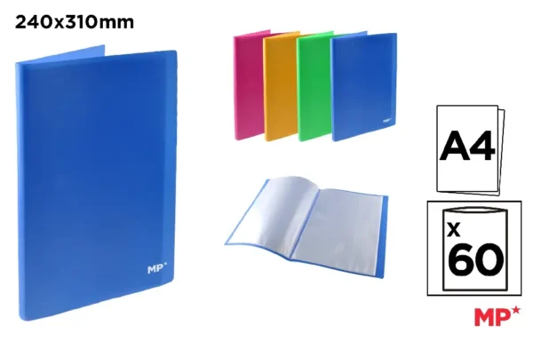 POLYPROPYLENE CUSTOMIZABLE DISPLAY BOOK.