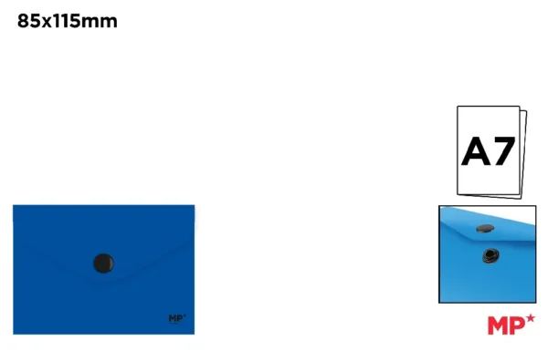 POLYPROPYLENE ENVELOPE FOLDER WITH BUTTO