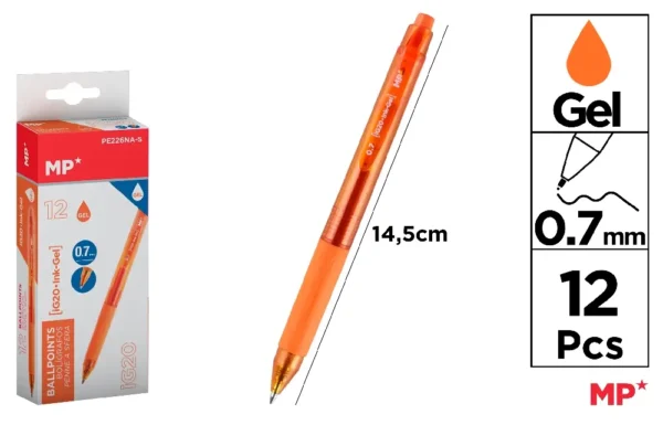 GEL INK BALLPOINT PEN 0.7 mm.