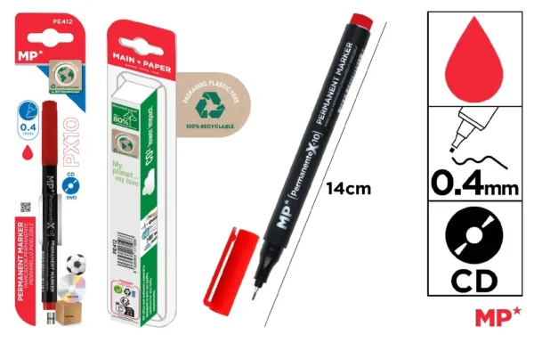 CD/DVD PERMANENT MARKER FINE TIP 0.4 mm