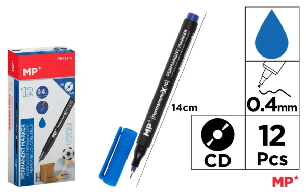 CD/DVD PERMANENT MARKER FINE TIP 0.4 mm.