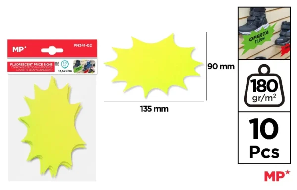 FLUORESCENT LABEL PRICES/OFFER.