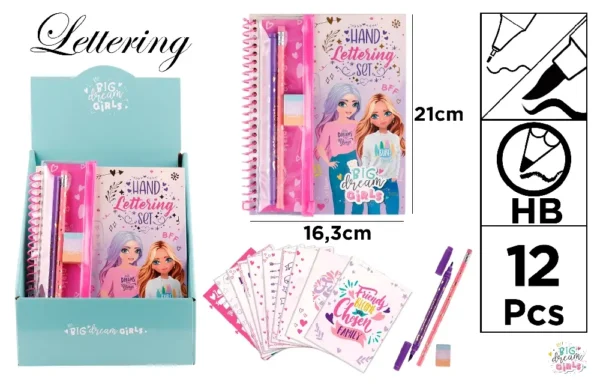 LETTERING NOTEBOOK SET BDG