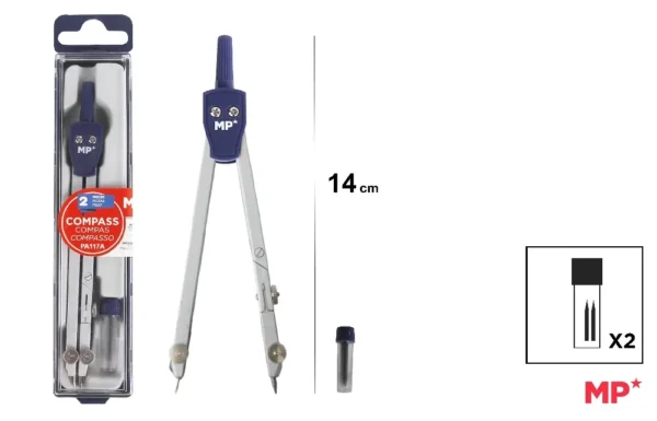 SCHOOL BASIC COMPÁSS 2 PIECES