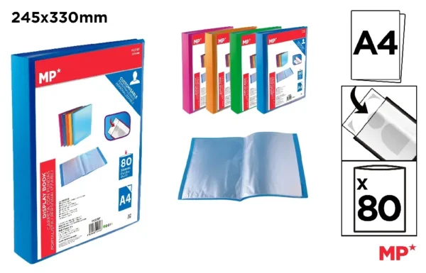 POLYPROPYLENE CUSTOMIZABLE DISPLAY BOOK.