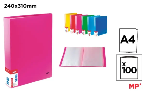 POLYPROPYLENE CUSTOMIZABLE DISPLAY BOOK.