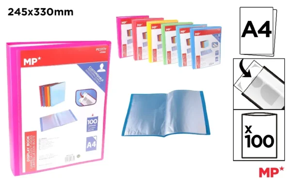 POLYPROPYLENE CUSTOMIZABLE DISPLAY BOOK.