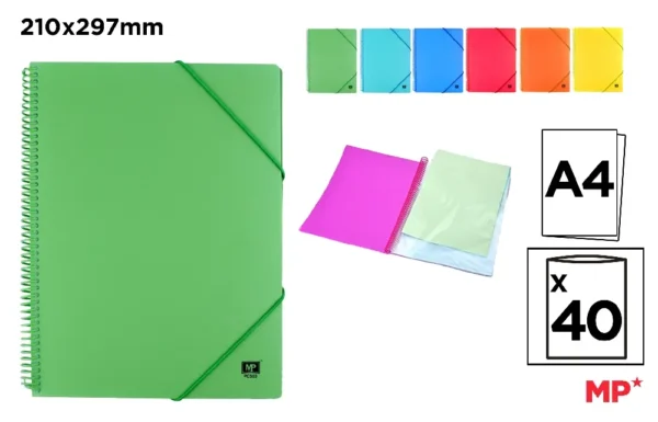 POLYPROPYLENE DISPLAY BOOK FOLDER WITH S