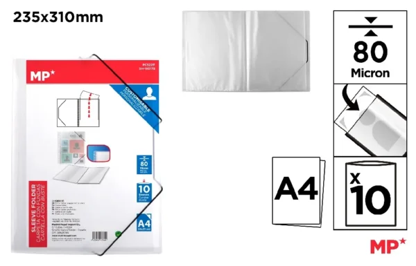 POLYPROPYLENE DISPLAY BOOK FOLDER WITH E