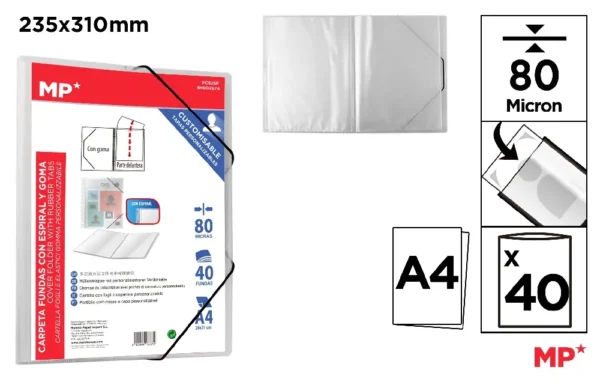 POLYPROPYLENE DISPLAY BOOK FOLDER WITH E