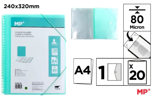 POLYPROPYLENE DISPLAY BOOK FOLDER WITH S