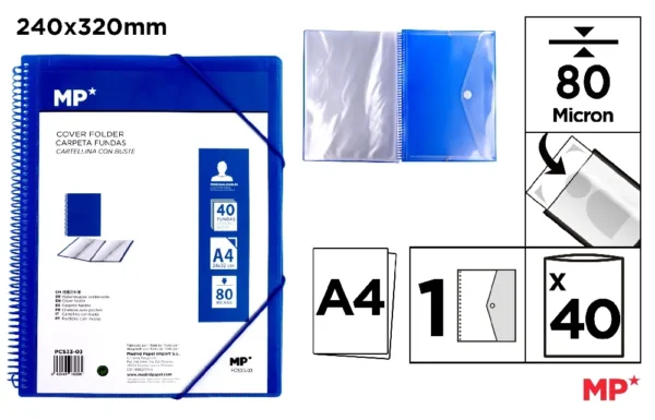 POLYPROPYLENE DISPLAY BOOK FOLDER WITH S