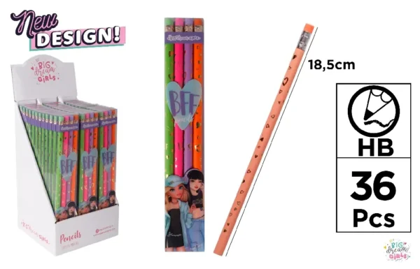 GRAPHITE PENCIL HB 4 UNITS BDG.