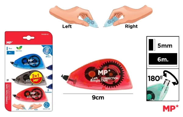 CORRECTION TAPE 5 mmx6M 3 UdsNITS
