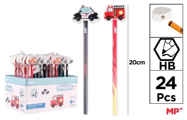 KID S PENCIL WITH RUBBER.