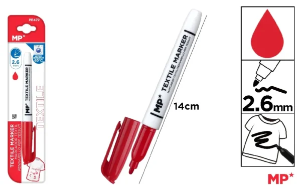 TEXTILE MARKER BULLET TIP 2.6 mm.