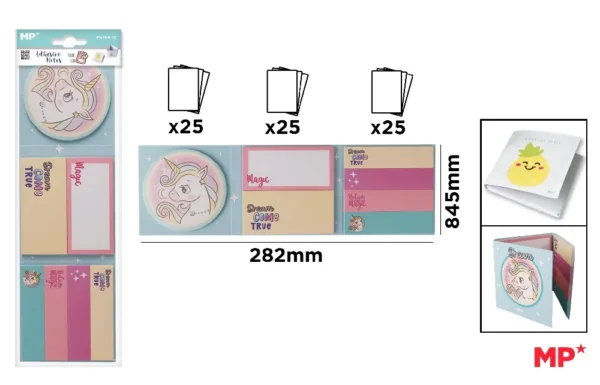 DECORATED STICKY NOTES.
