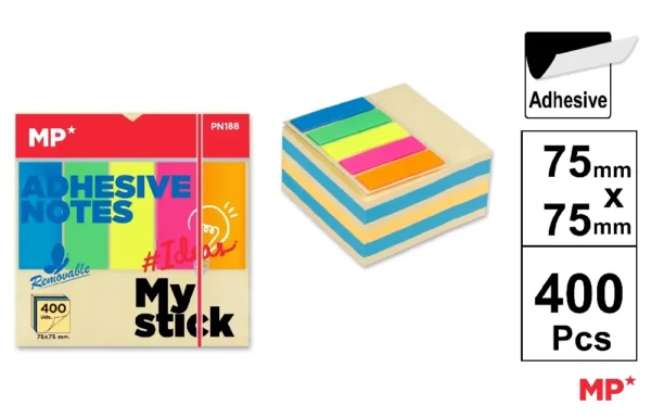 REPOSITIONABLE ADHESIVES NOTES.