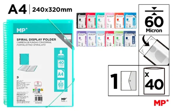 POLYPROPYLENE DISPLAY BOOK FOLDER WITH S