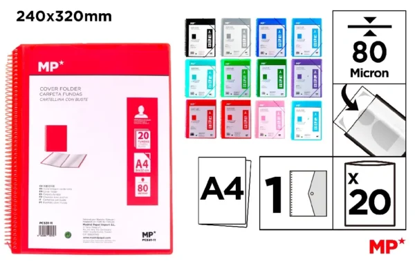 POLYPROPYLENE DISPLAY BOOK FOLDER WITH S
