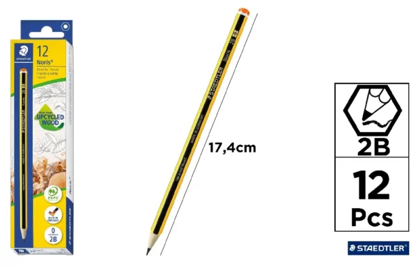 PENCIL NORIS 2B ORANGE (2BO) STAEDTLER