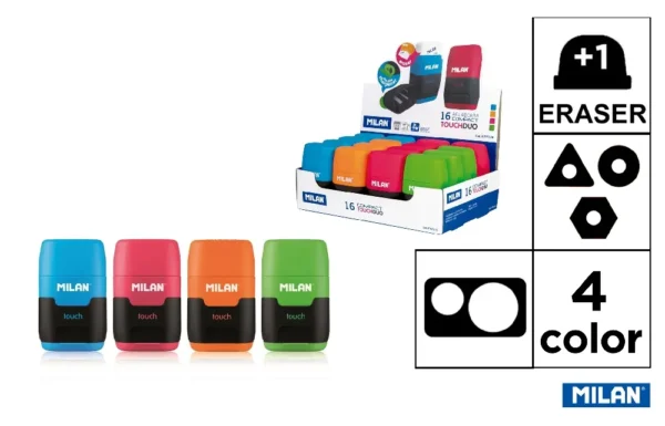EXP. SHARPENER COMPACT TOUCH 16 pcs. MIL