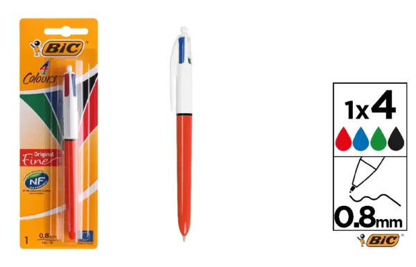 BIROS 4 COLOUR FINE 802078 BIC