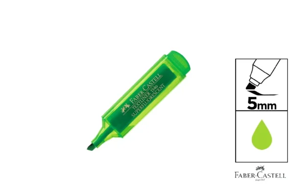 FLUO TEXTLINER 46 GREEN FABER CASTELL FL