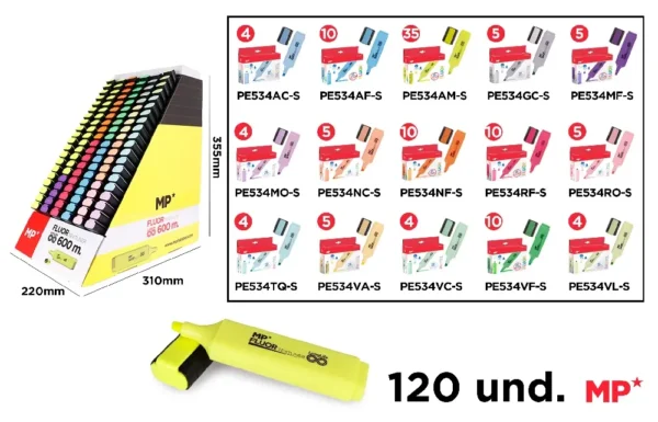 CARDBOARD HIGHLIGHTER DISPLAY.