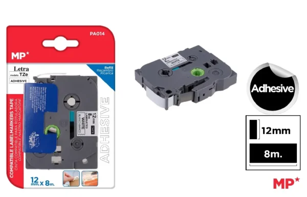 ADHESIVE PLASTIC LABEL TAPE CASSETTE