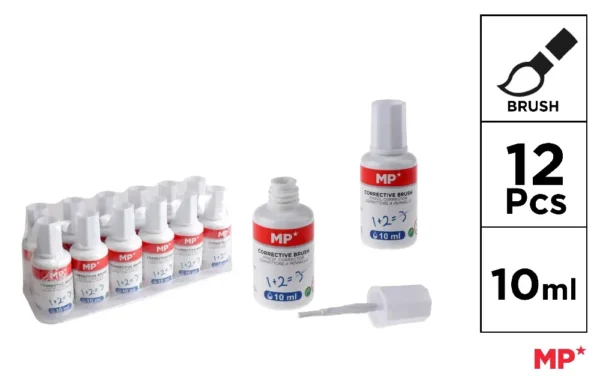 CORRECTION FLUID WITH BRUSH APPLICATOR