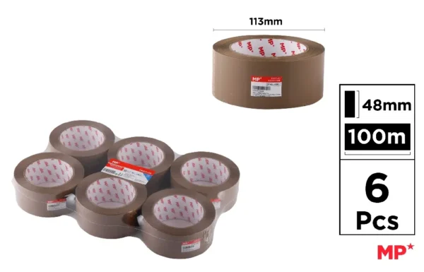 ADHESIVE SEAL BROWN 48 MM x 100M