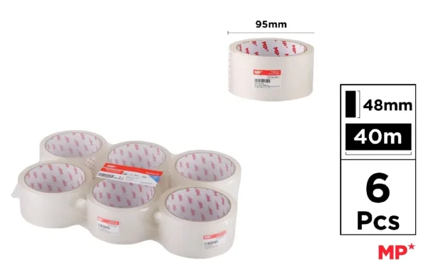 ADHESIVE SEAL TRANSPARENT 48 MM x 40M
