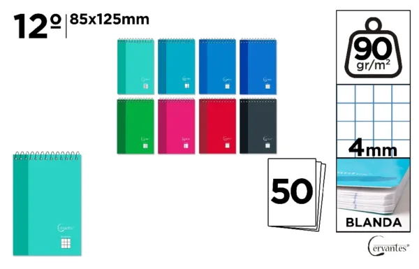 SPIRAL BINDING MEMO PAD 50 SHEETS SOFT C
