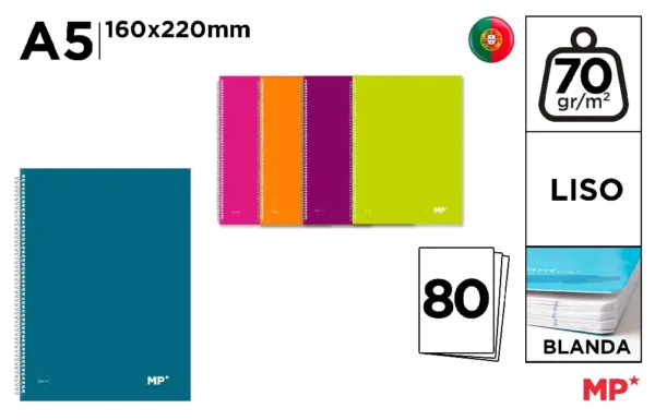 COLOUR COVER COVER NOTEBOOK A5 70 g/m² P