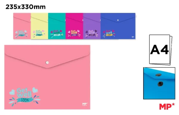 ENVELOPE FOLDER WITH BUTTON A4