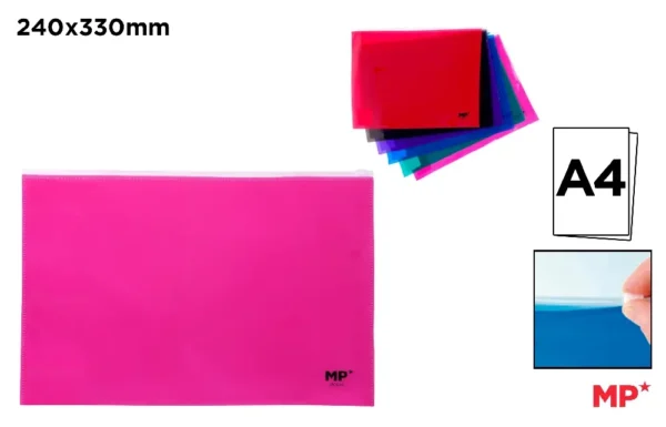 FLUORESCENT ZIPPER MULTIPURPOSE BAG
