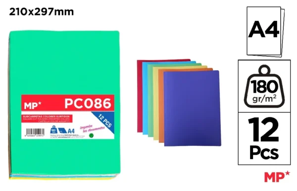 A4 COLOR SQUARE CUT FOLDER