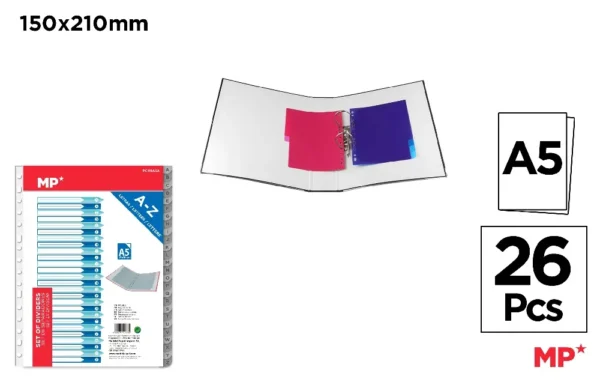 PLASTIC A-Z DIVIDERS SET