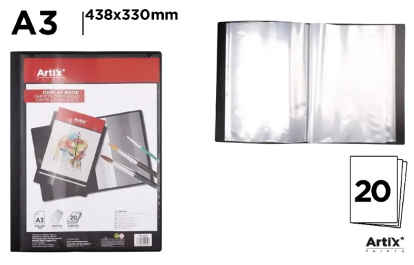 FOLDER WITH SLEEVES A3 20 SHEETS