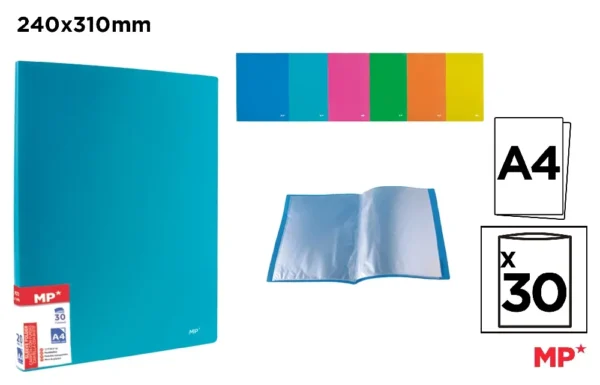 POLYPROPYLENE CUSTOMIZABLE DISPLAY BOOK.