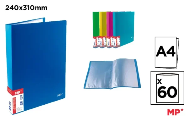 POLYPROPYLENE CUSTOMIZABLE DISPLAY BOOK.