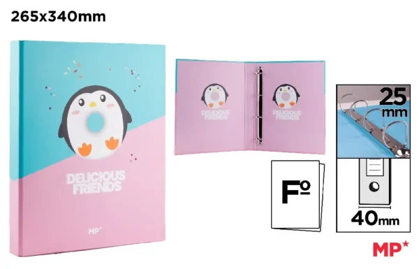 4 RINGS Fº CARTON BINDER