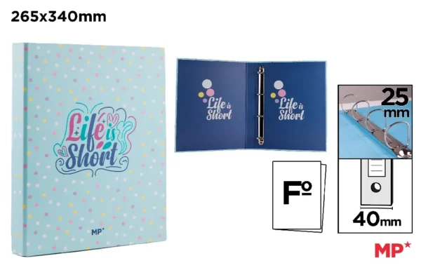 4 RINGS Fº CARTON BINDER