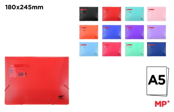 FOLDER WITH FLAP AND ELASTIC BAND A5