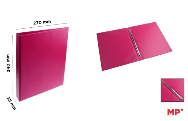 4 RINGS Fº HIGH QUALITY PVC BINDER,